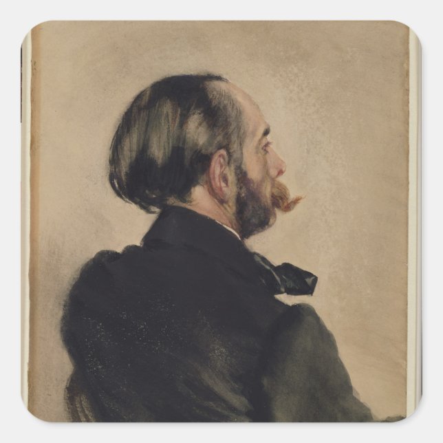Sticker Carré Richard, frère de l'artiste, 1860 (Devant)