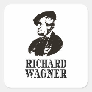 Sticker Carré Richard Wagner Compositeur classique de musique cl