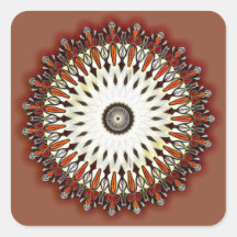 Riche mandala en cuivre