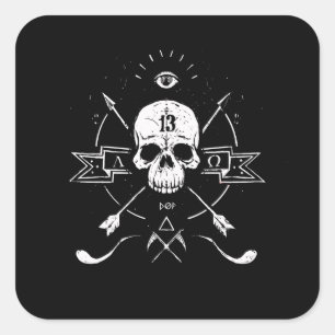 Sticker Carré Rigor Mortis