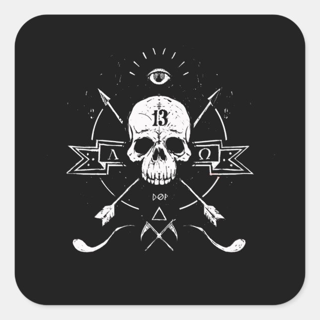 Sticker Carré Rigor Mortis (Devant)