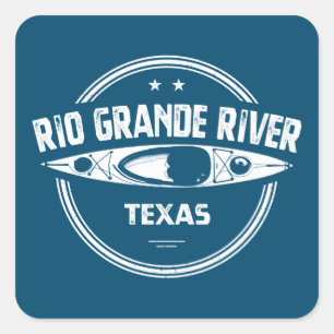 Sticker Carré Rio Grande River, Texas