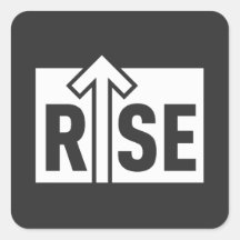 Rise Typographic Uplifting Clean Black Shirt