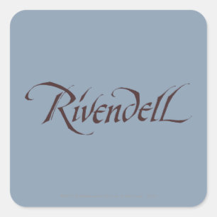 Sticker Carré Rivendell Name Solid
