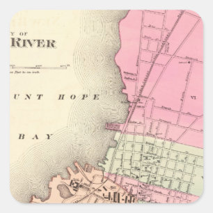 Sticker Carré Rivière Fall