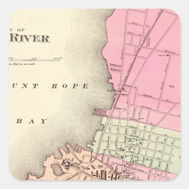 Sticker Carré Rivière Fall (Devant)