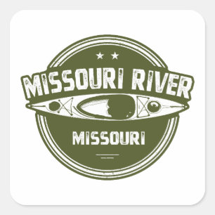 Sticker Carré Rivière Missouri Missouri