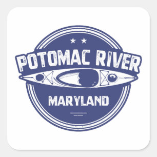 Sticker Carré Rivière Potomac, Maryland