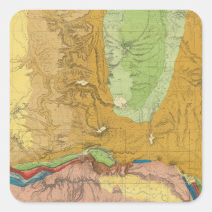 Sticker Carré Rivière verte du chemin de fer Union Pacific