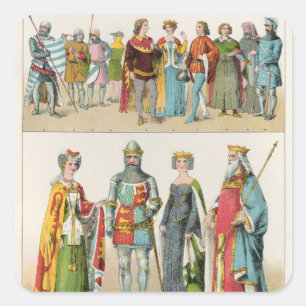 Sticker Carré Robe anglaise