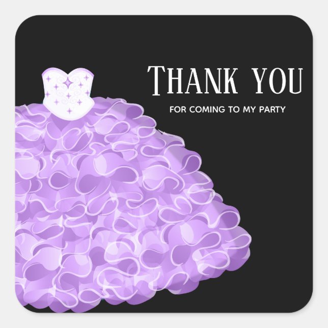 Sticker Carré Robe De Gobelets Fraîches (Devant)