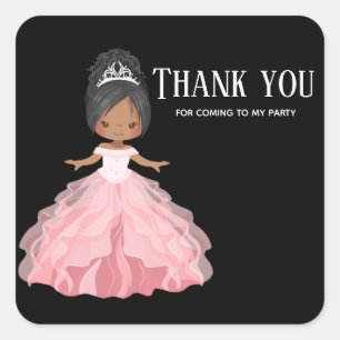 Sticker Carré Robe de la princesse