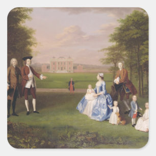 Sticker Carré Robert Gwillym d'Atherton et de sa famille,