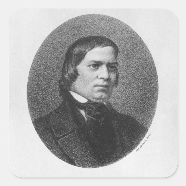 Sticker Carré Robert Schumann, 1839 (Devant)