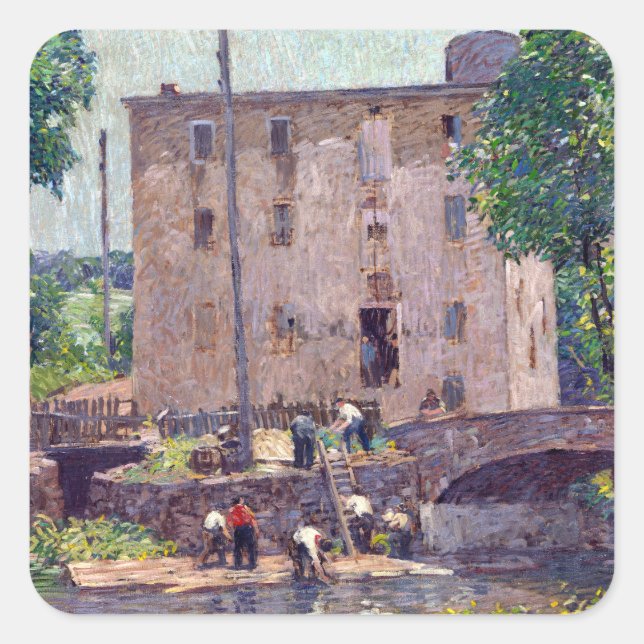 Sticker Carré Robert Spencer Réparation du pont (Devant)