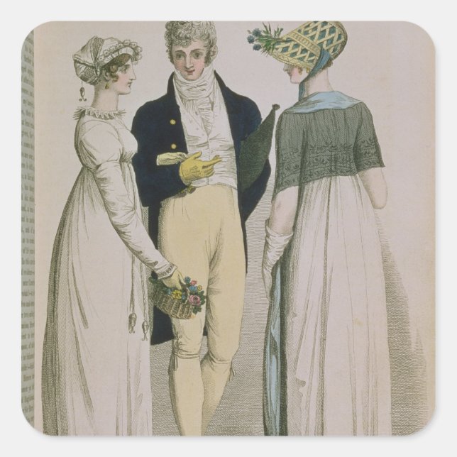 Sticker Carré Robes du soir pour illustration (Devant)