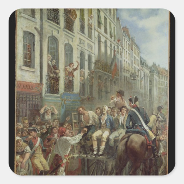 Sticker Carré Robespierre et Saint-Just (Devant)