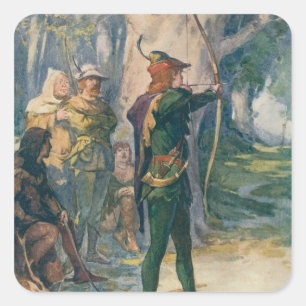 Sticker Carré Robin Hood