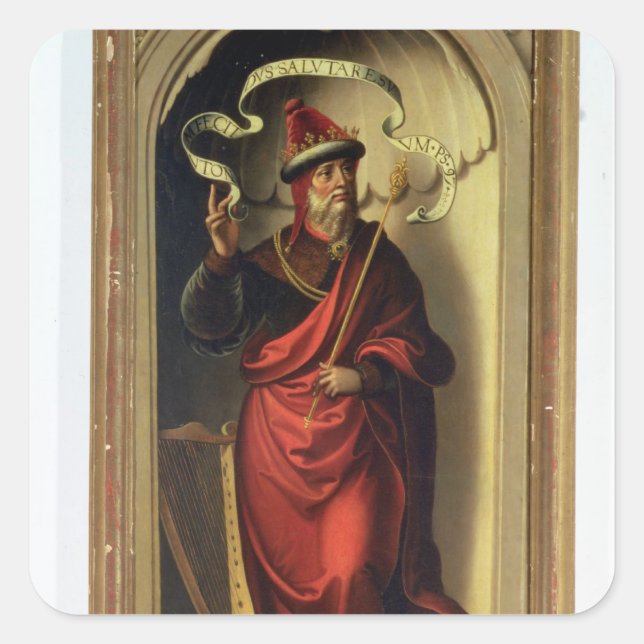 Sticker Carré Roi David (Devant)