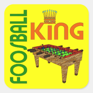 Sticker Carré Roi de Foosball