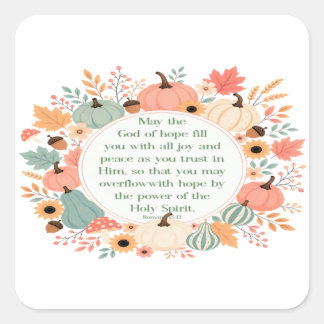 Sticker Carré Romains 15:13 Automne