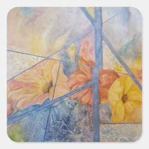 Sticker Carré Romance