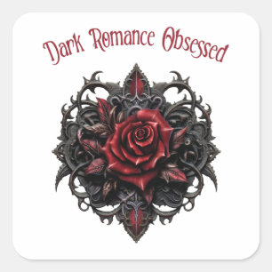 Sticker Carré Romance Sombre Obsession