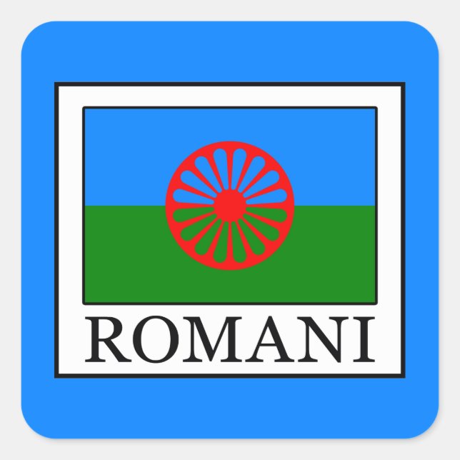 Sticker Carré Romani (Devant)