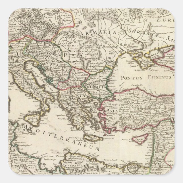 Sticker Carré Rome 2 (Devant)