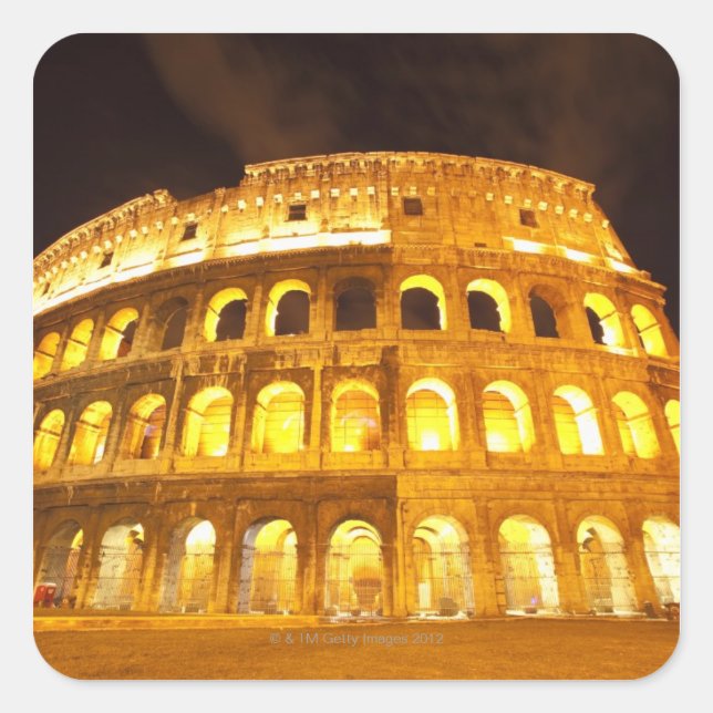 Sticker Carré Rome, Italie 8 (Devant)