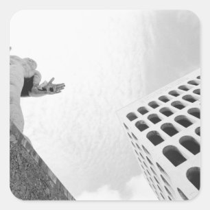 Sticker Carré Rome Italie, EUR Palazzo del Lavoro 2