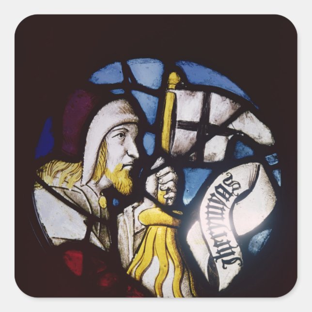 Sticker Carré Rondeau du prophète Jérémie, XVème siècle (Devant)