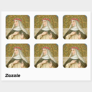 Sticker Carré Rose de Lima (BK 020)