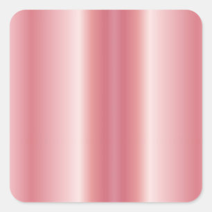 Sticker Carré Rose Gold Votre Logo Texte Personnalisé Code QR Vi