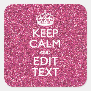 Sticker Carré Rose Personnalisé Conserver Décor Calme