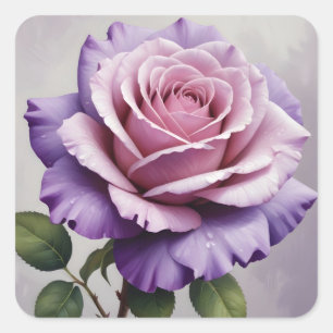 Sticker Carré Rose pourpre