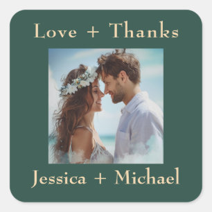 Sticker Carré 🌹 Rose Romance : Art Nouveau Splendor