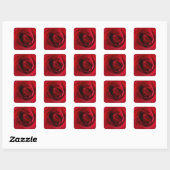 Sticker Carré rose rouge profonde (Feuille)