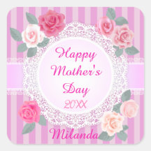 Roses roses joyeuses Fête des Mères