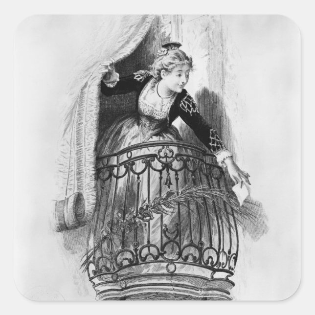 Sticker Carré Rosine (Devant)