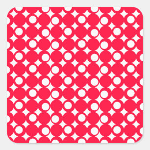 Sticker Carré Rouge Mod Ball Design @ Emporio Moffa
