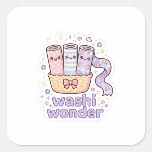 Sticker Carré Rouleaux d'autocollants de ruban Washi Wonder Kawa