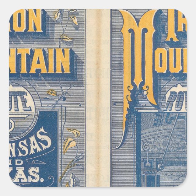 Sticker Carré Route de Iron (Devant)