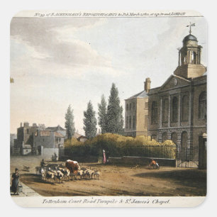 Sticker Carré Route Tottenham Court Turnpike