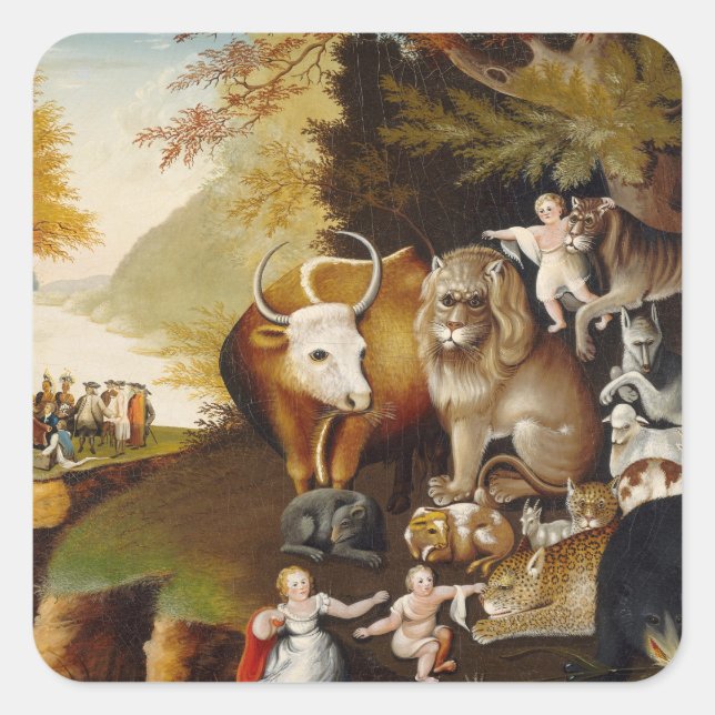 Sticker Carré Royaume pacifique, c.1834 (huile sur toile) (Devant)