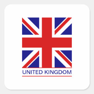Sticker Carré Royaume-Uni - Drapeau Union Jack