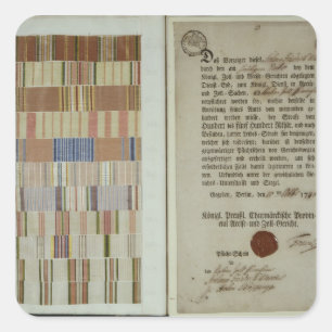 Sticker Carré Rubans de campagne et disque du devoir