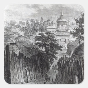 Sticker Carré Rue dans Urga