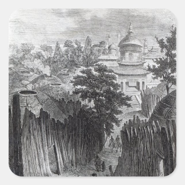 Sticker Carré Rue d'Urga (Devant)