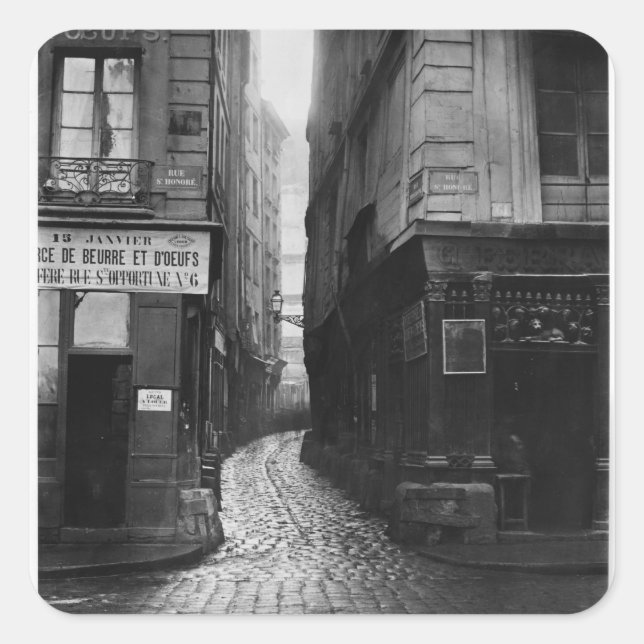 Sticker Carré Rue Tirechape, de la rue St. Honore, Paris (Devant)